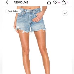 Brand new with tags AGOLDE Parker vintage cut off shorts size 24